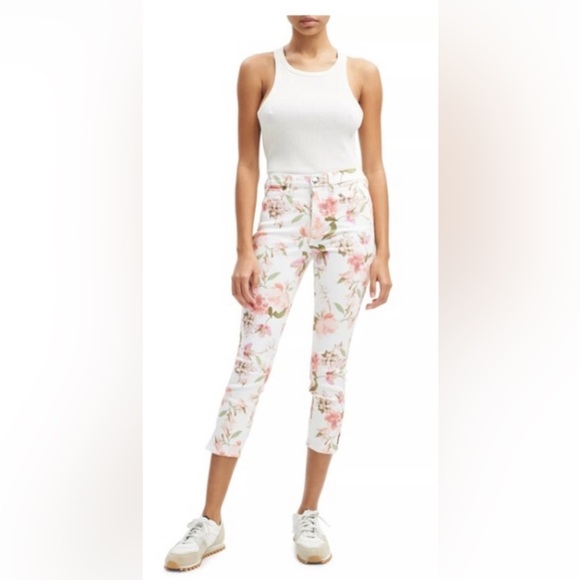 Jen 7 All For Mankind Floral Print Capris - Picture 2 of 3